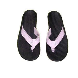pink nike flip flops